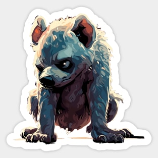 Zambia hyena Sticker